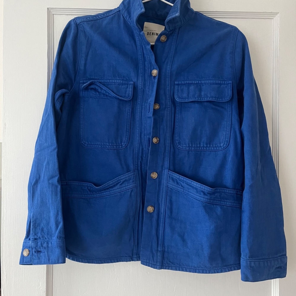 Sezane Willa Chore Jacket in Blue Size XS - Picture 2 of 8
